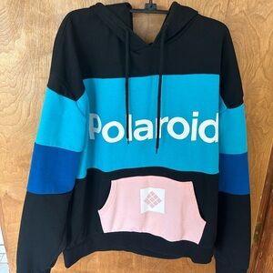 Polaroid long sleeve drawstring hoodie size Large.